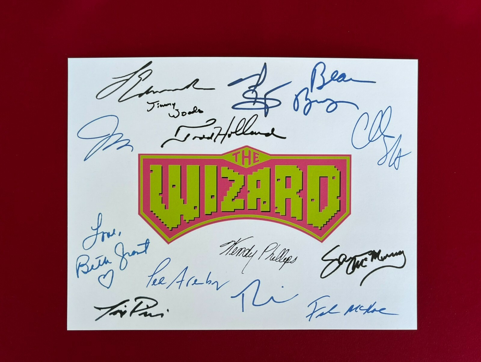 The Wizard 1989 Title Card Cast-Signed- 8.5×11- Autograph Reprints