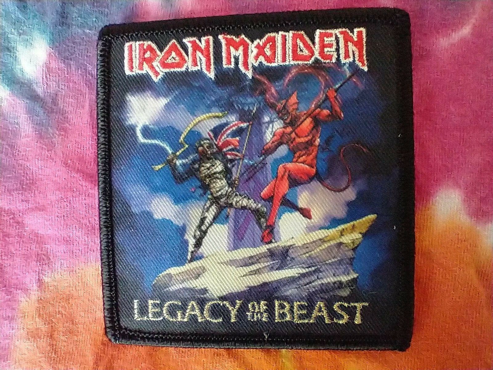Iron Maiden Legacy of The Beast 3.25 x 3.5 Inch Iron On Patch