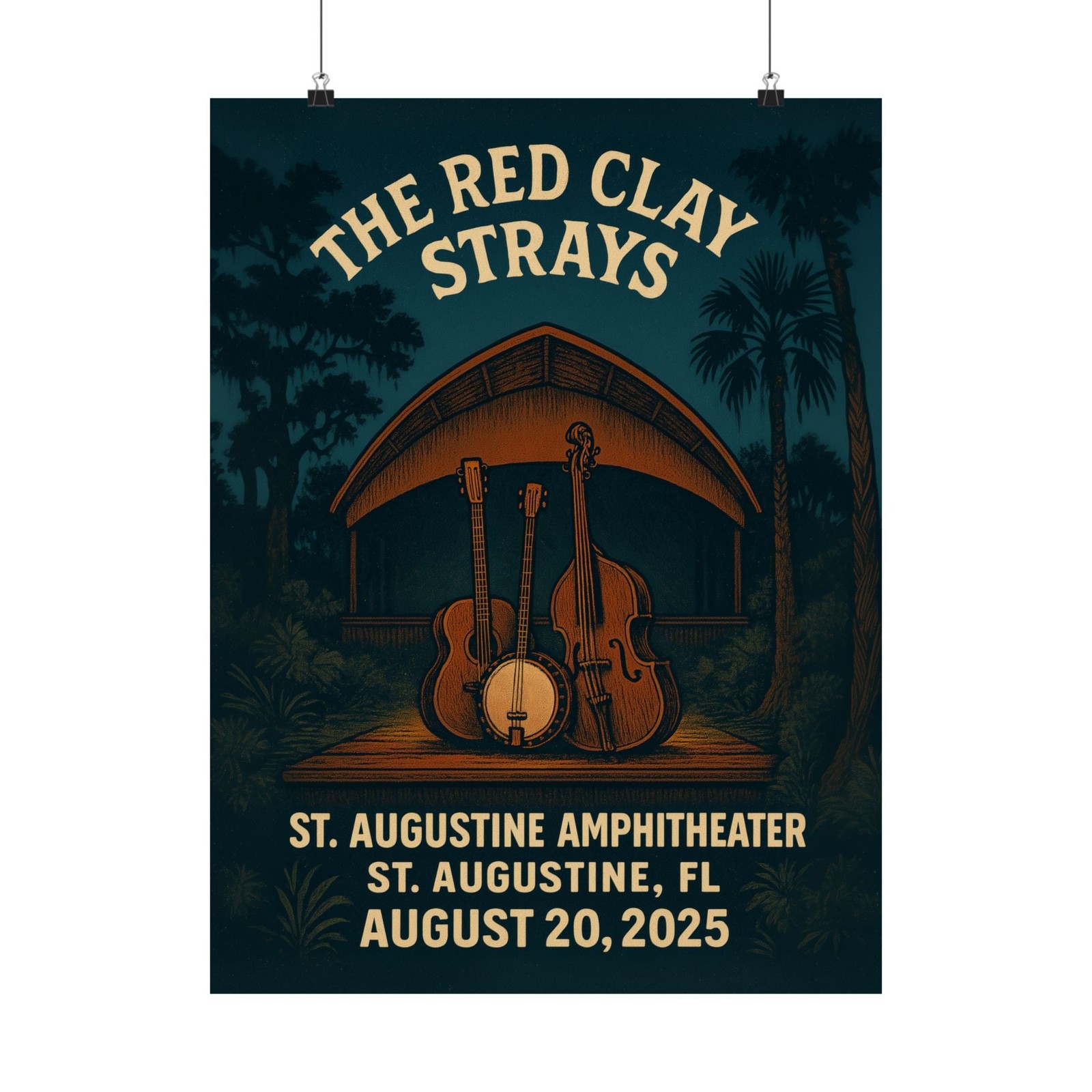 The Red Clay Strays | August 20, 2025 | St. Augustine Amphitheater | Florida |