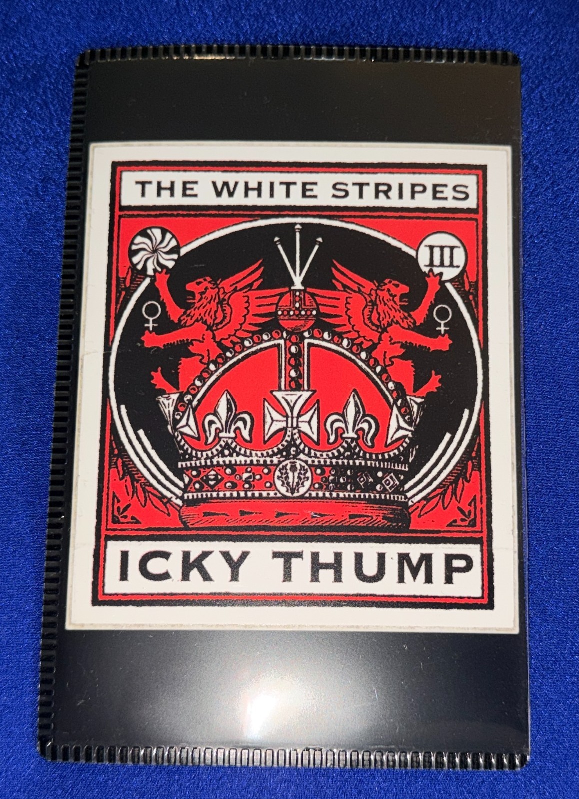 ORIGINAL UNUSED 2007 White Stripes Icky Thump PROMO STICKER FRIDGE MAGNET FRAME