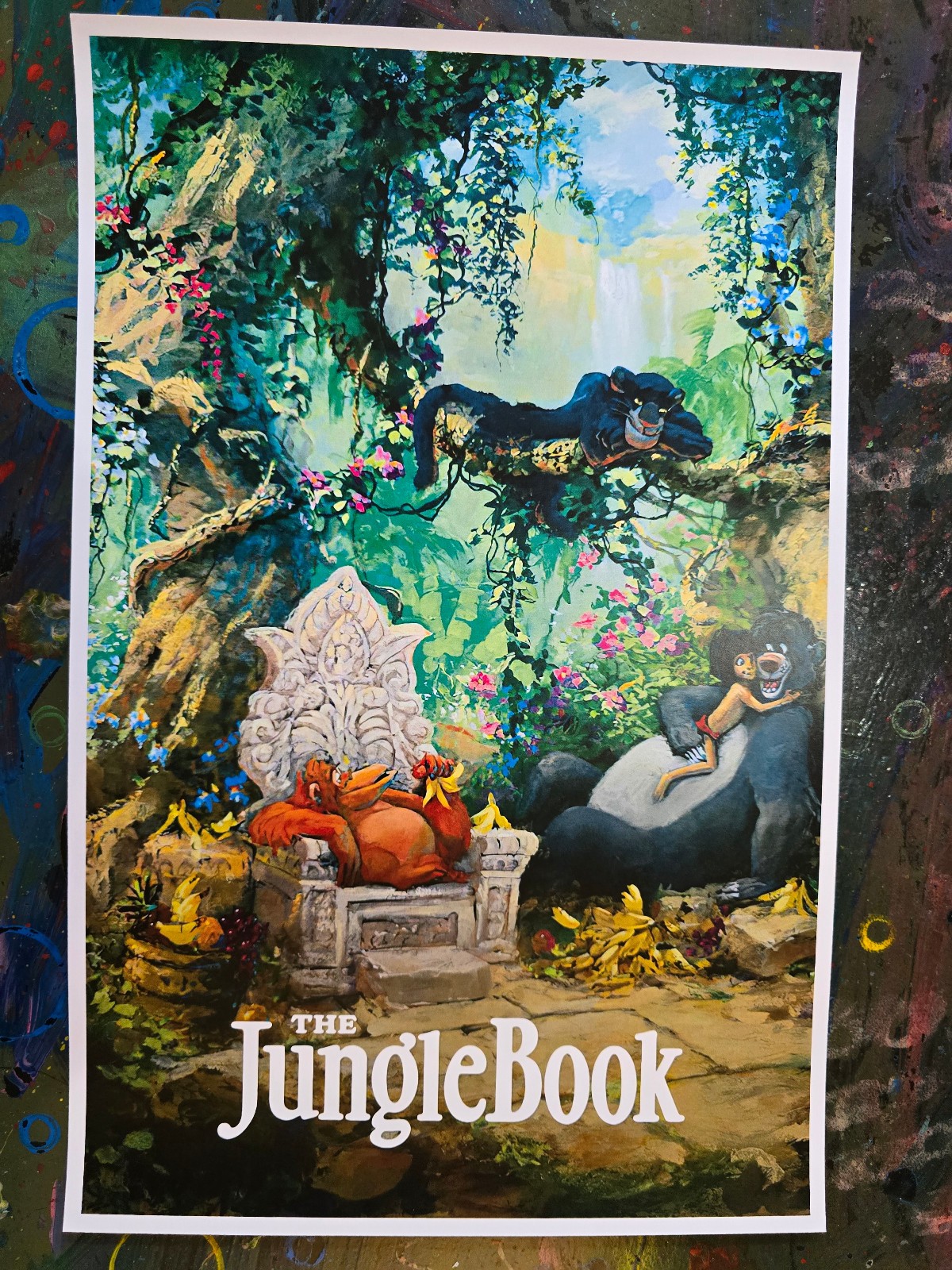 Disney Jungle Book Poster 11 x 17 I Wanna Be Like You Baloo Mowgli James Coleman