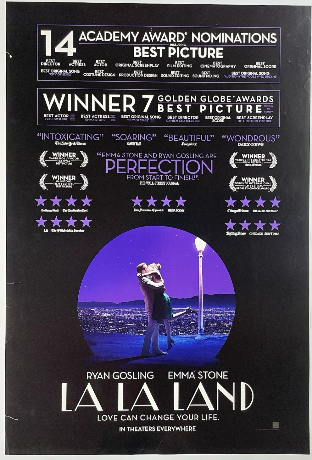 La La Land (2016) Original DS 27×40 Movie Poster One Sheet