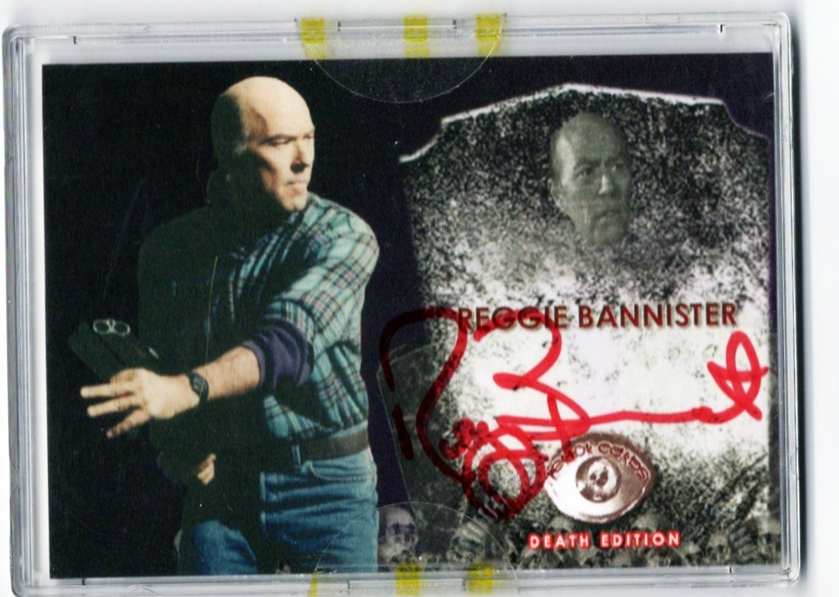 REGGIE BANNISTER SIGNED TERROR CARDS XL PHANTASM