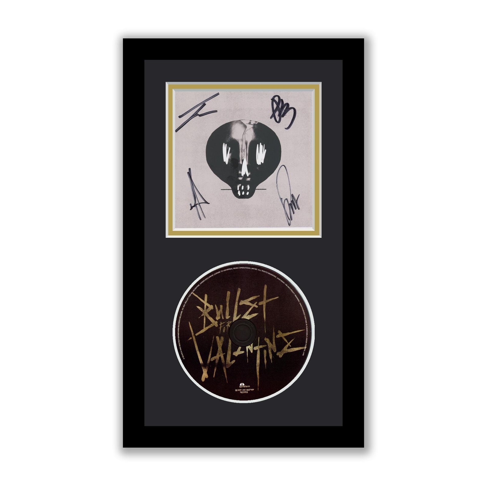 Bullet For My Valentine Autographed Signed Framed CD Self-Titled ACOA