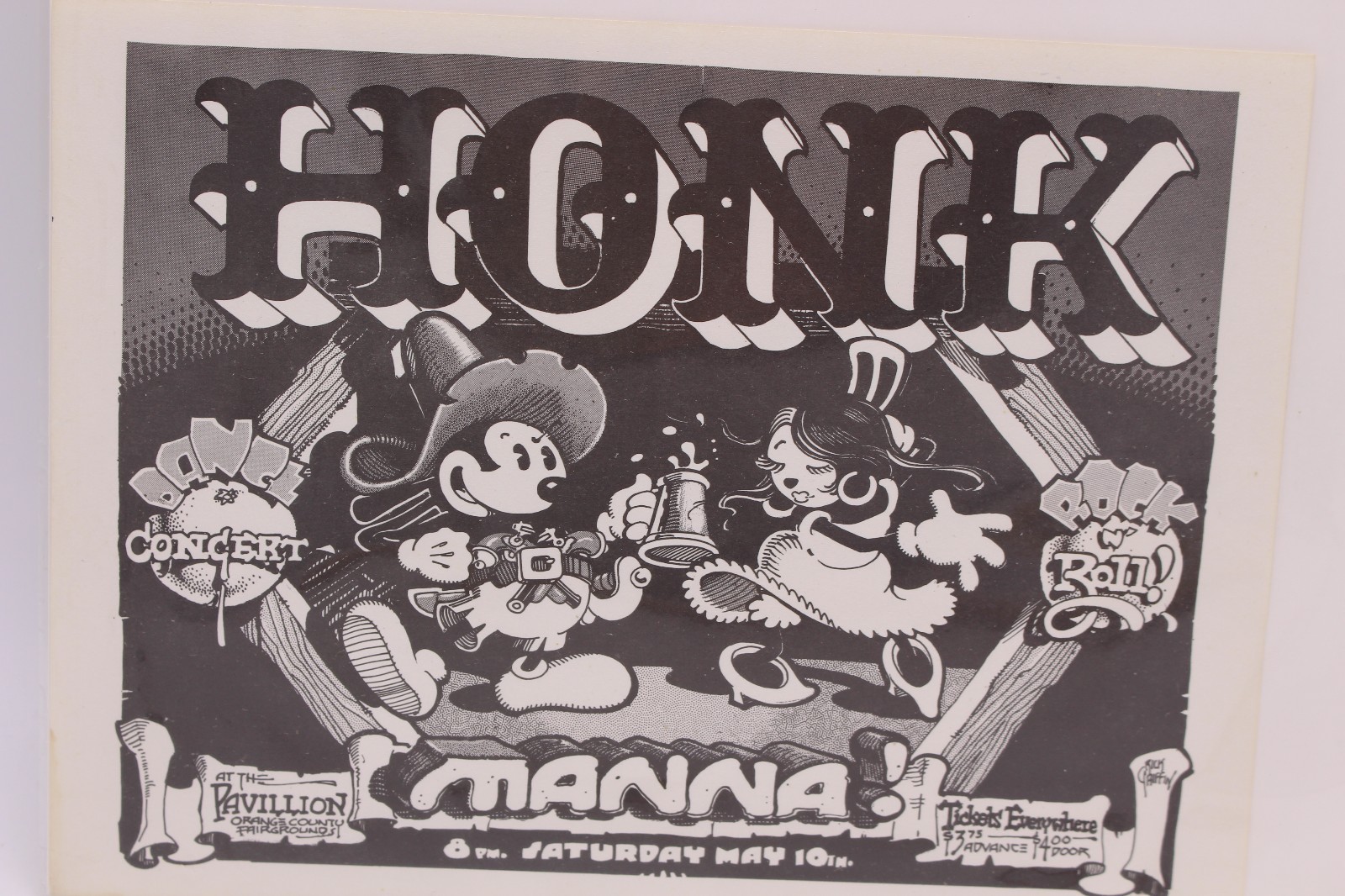 HONK DANCE CONCERT THE PAVILLION ORANGE COUNTY FAIRGROUND FLYER POSTCARD 839