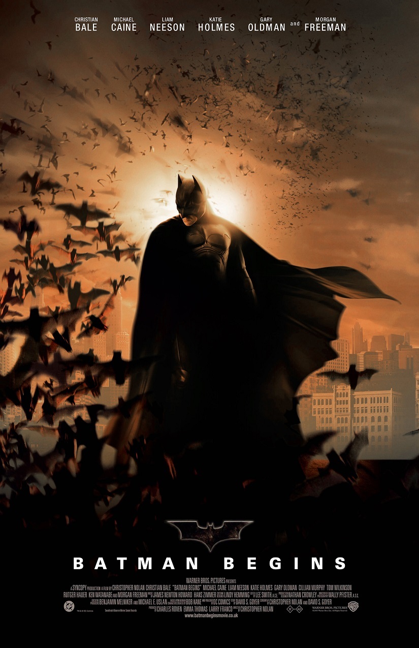 Batman Begins movie poster print (c) – 11″ x 17″ Christian Bale poster, Batman