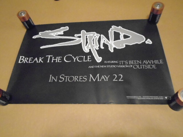 RARE PROMO Staind POSTER Break the Cycle 2001 metal Limp Bizkit AARON LEWIS soil