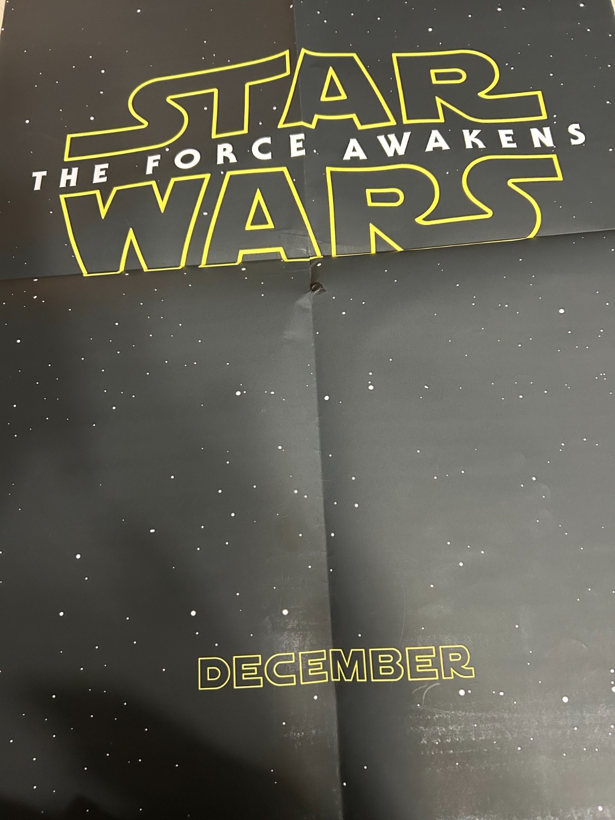 2015 Star Wars: Episode VII The Force Awakens Original Movie Poster 27″ x 40″