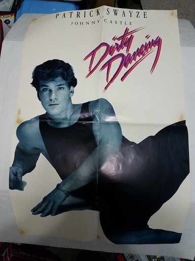 VINTAGE PATRICK SWAYZE DIRTY DANCING JOHNNY CASTLE POSTER