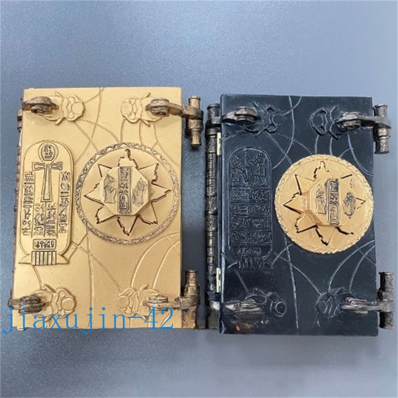 Book of The Dead The Mummy Magic book Box Prop with Key Resin Crafts Ornaments