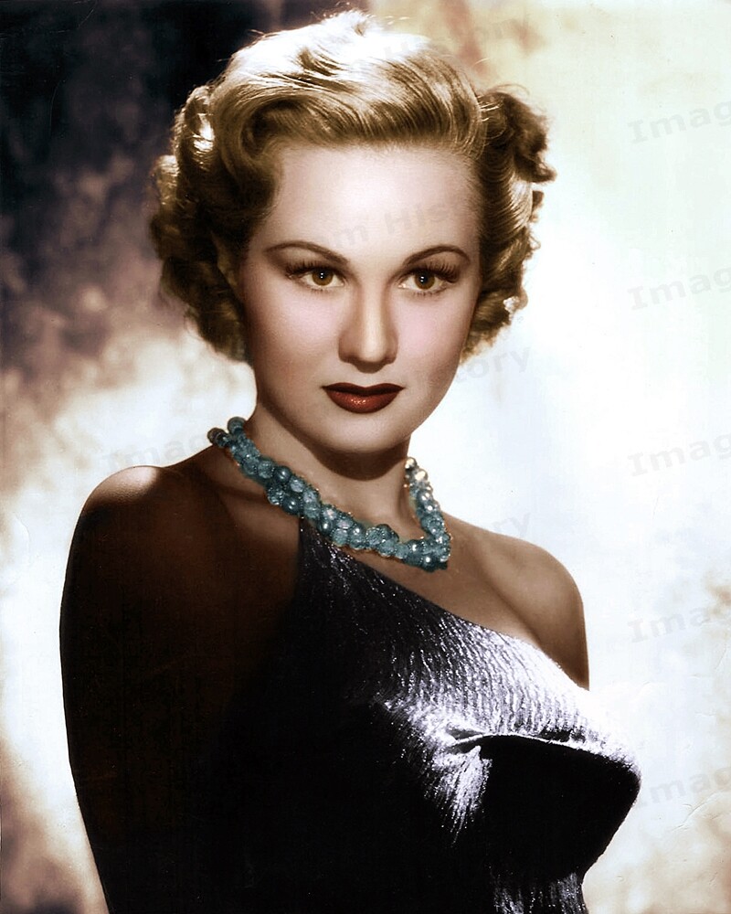 8×10 Print Virginia Mayo Beautiful Colorized Portrait #CLVM