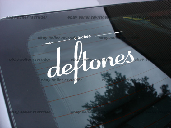 Deftones rock band decal sticker (2) decals