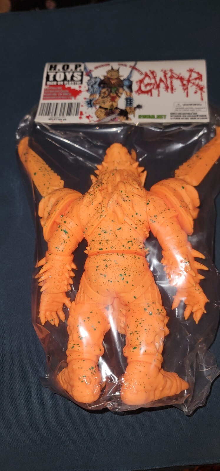 GWAR High On Plastic Exclusive Oderus Urungus 10″ Vinyl Figure ORANGE VARIANT