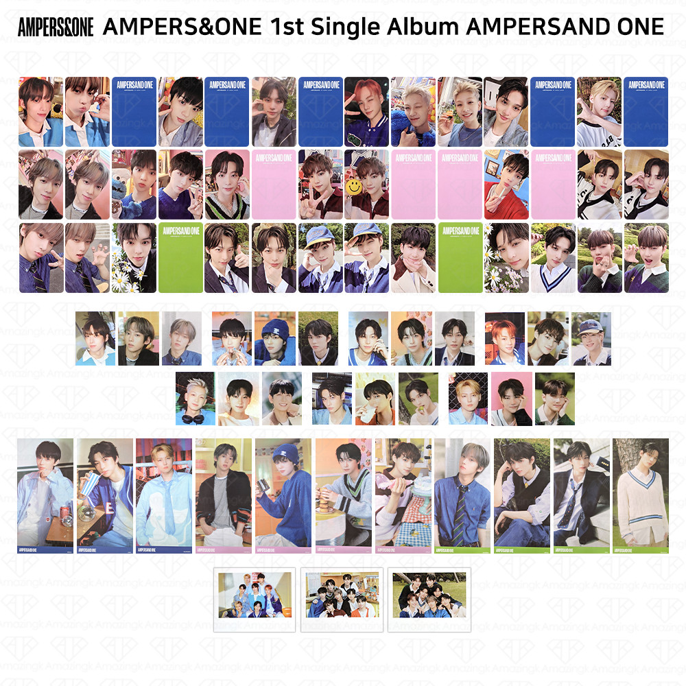 AMPERS&ONE 1st Single Album AMPERSAND ONE Photocard Polaroid Poster Sticker KPOP