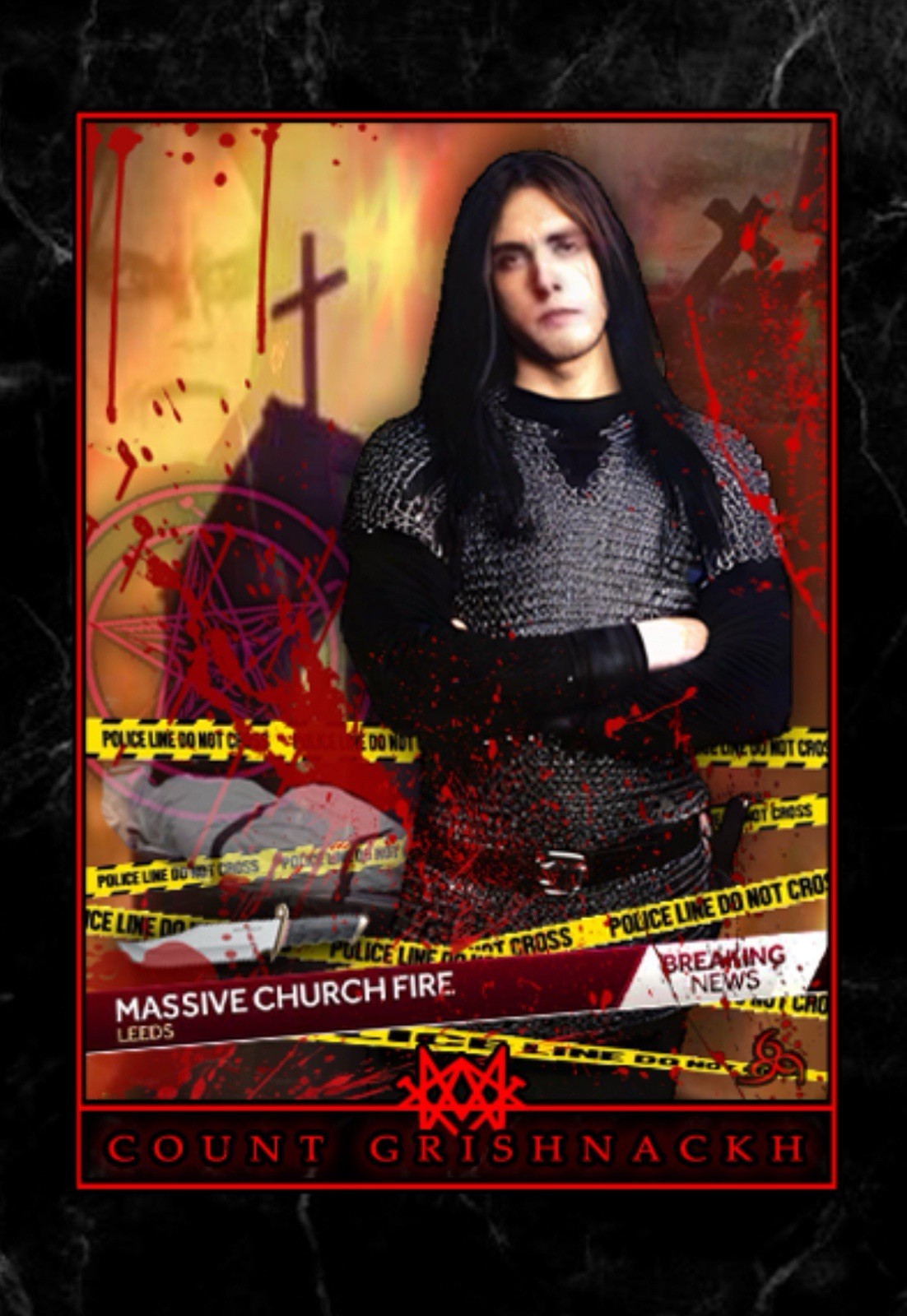 Varg Vikernes Count Grisnackh Trading Card Black Metal