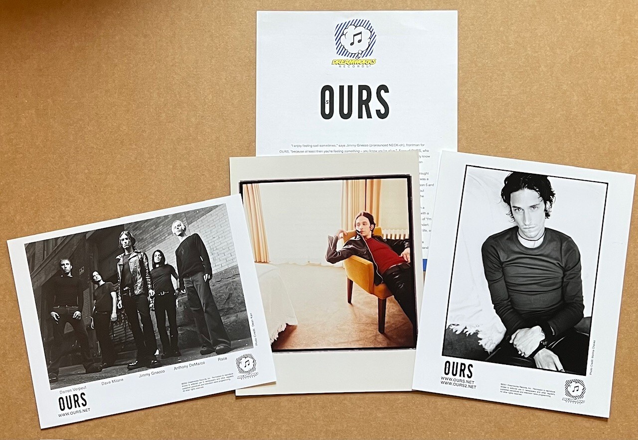 Ours – Distorted Lullabies RARE promo press kit ’01 + 8×10 photos