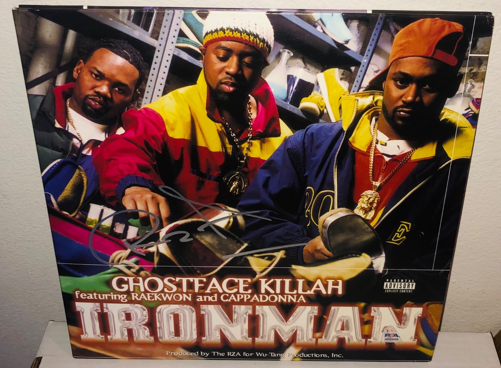RZA Signed Ghostface Killah Ironman Vinyl Record Album LP PSA RARE A