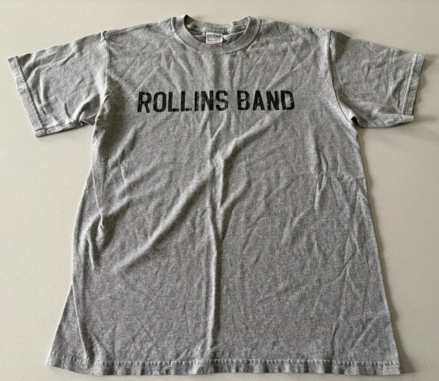 Rollins Band Logo Gray T-Shirt, NWOT, Size M