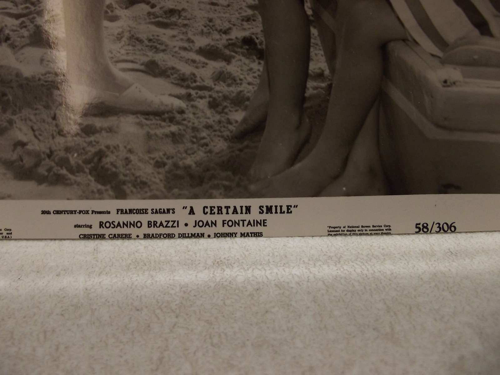 VINTAGE A CERTAIN SMILE 7 1/2″ X 9 1/2″ MOVIE PHOTO