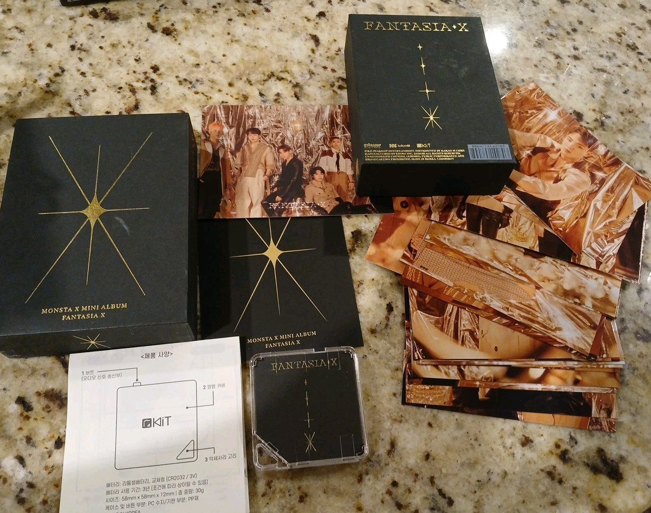 MONSTA X – Fantasia Official Kihno Kit Unsealed – Photocards Included (몬스타엑스)