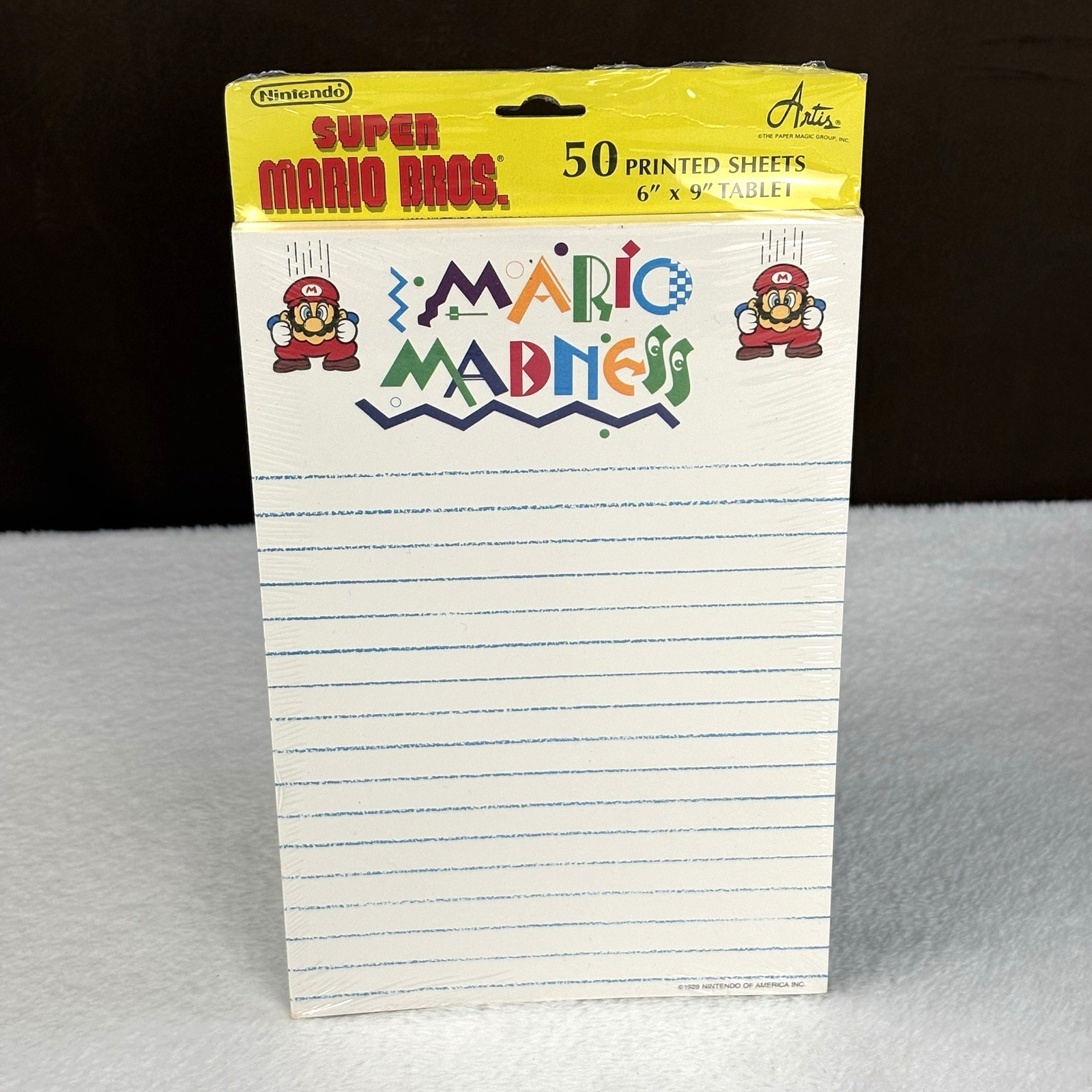 NEW & SEALED! Vtg 1989 Super Mario Bros. 2 Madness Nintendo Promo Memo Notepad