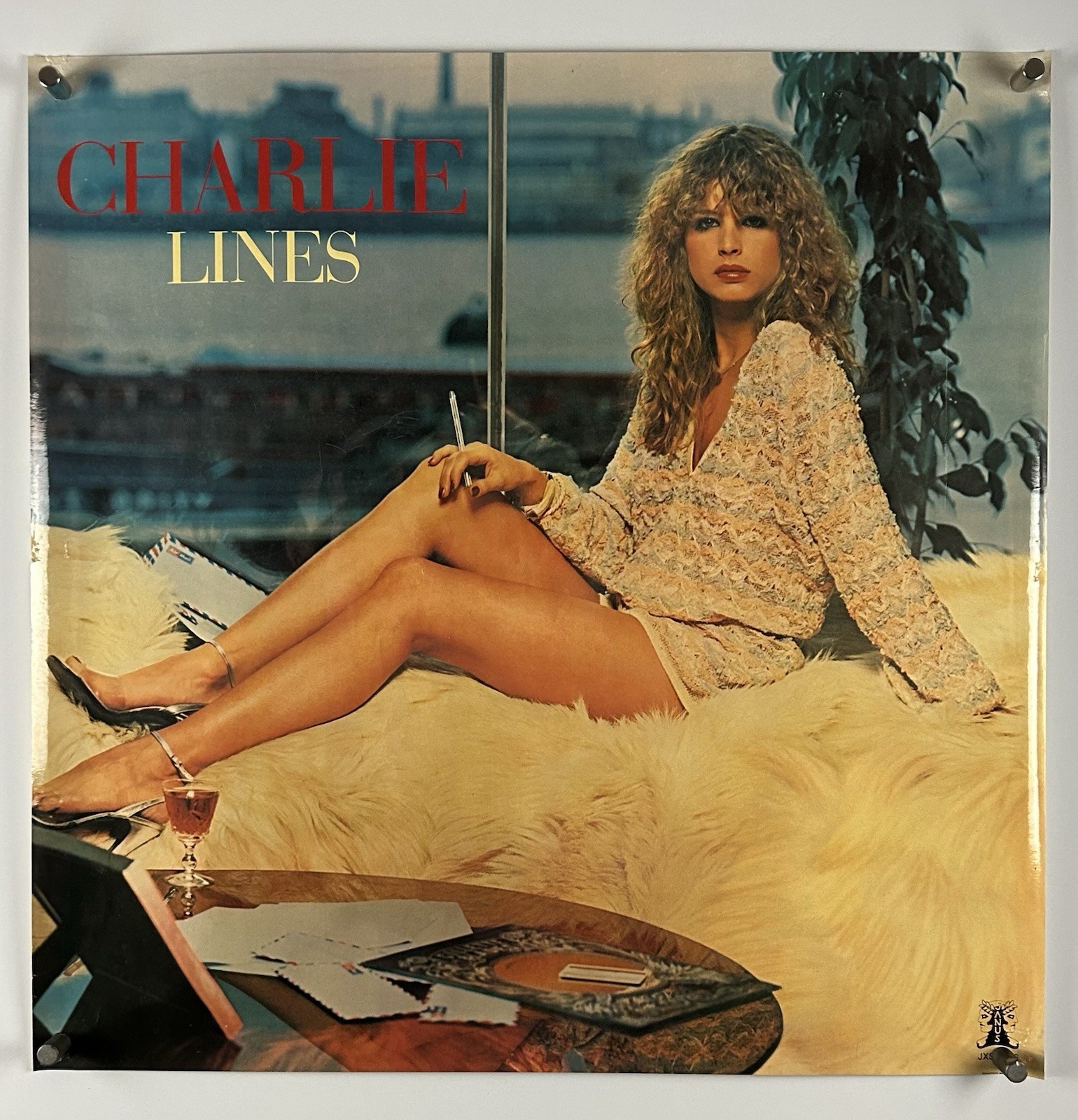 CHARLIE LINES Music Poster (VeryGood+) 1978 23×23 Janus Record Poster 843