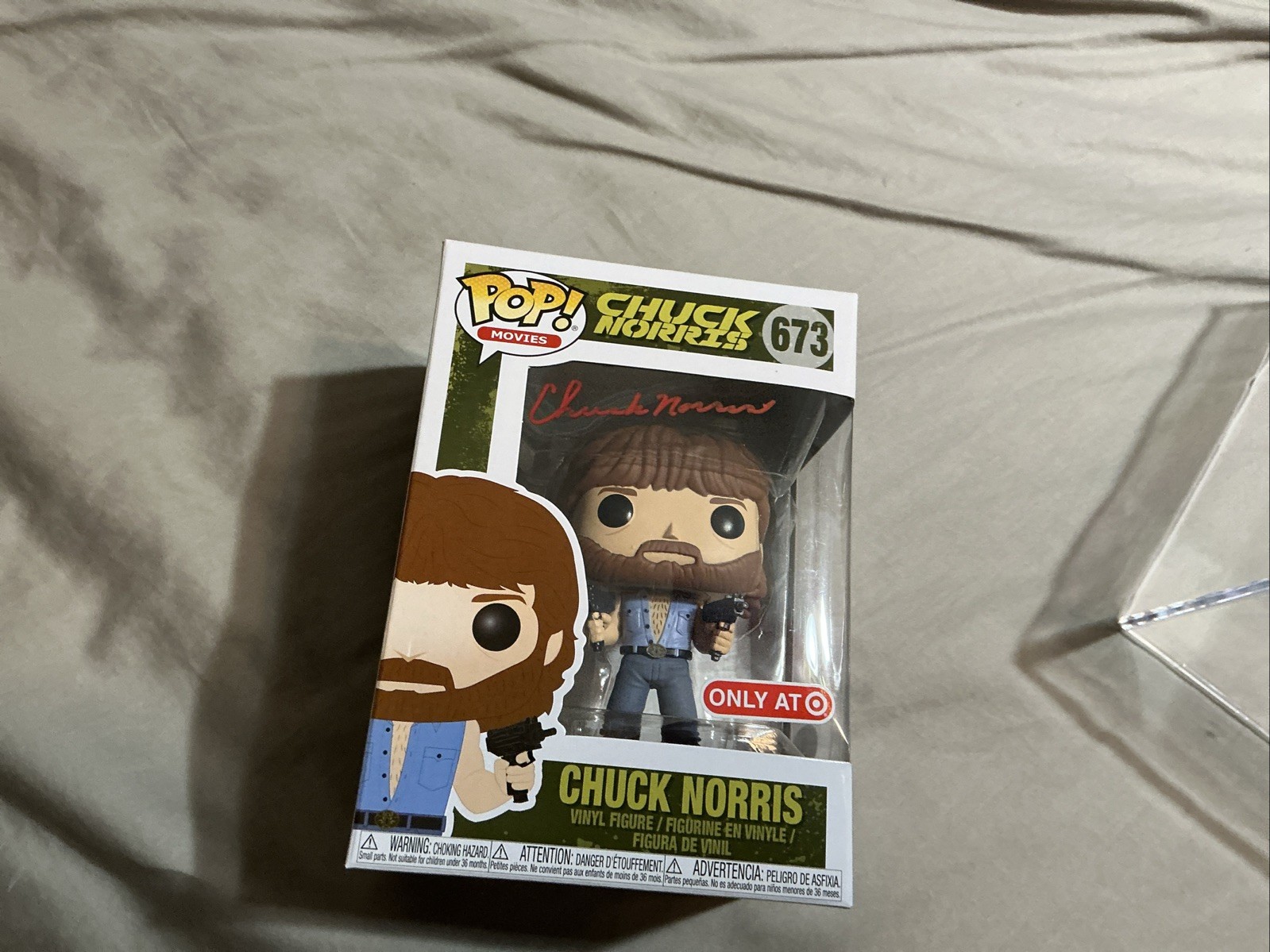 Chuck Norris Autographed Funko POP! Movies #673 Figurine JSA
