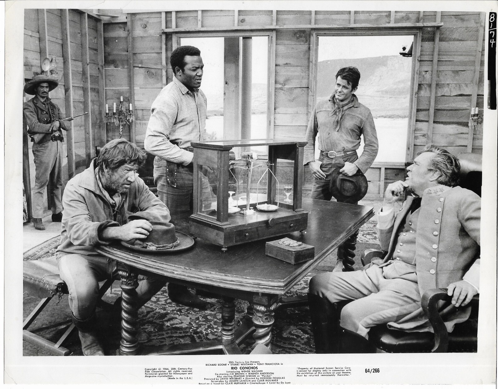 Movie Photo “Rio Conchos”(1964) Jim Brown, Edmond O’Brien, R. Boone, S. Whitman