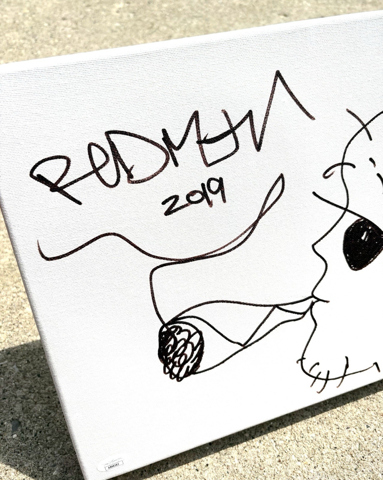 REDMAN SIGNED Canvas & Sketch JSA LETTER OF AUTHENTICITY RAP HIP HOP