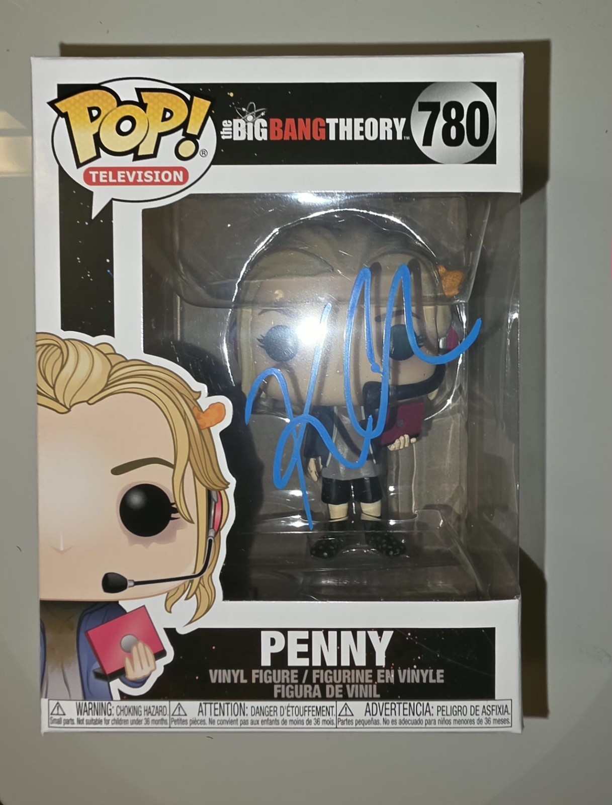 Kaley Cuoco Signed The Big Bang Theory Penny Funko Pop #780 SWAU