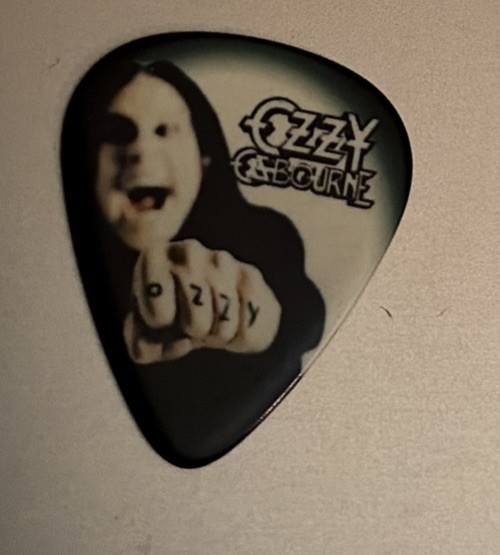 Motley Crue Ozzy Osbourne Guitar Pick 2010 US Tour worldwide ship