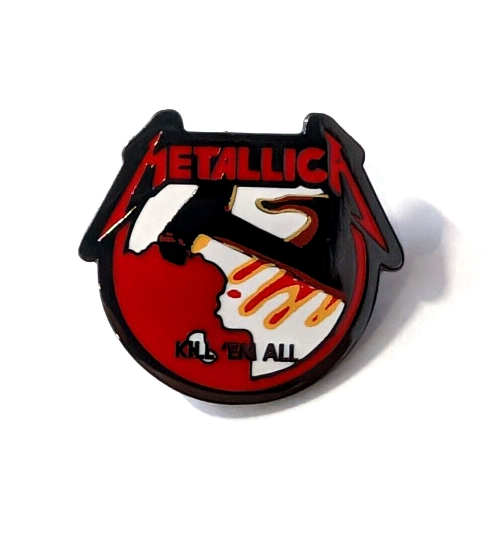 AMERICAN HEAVY METAL BAND METALLICA “KILL ‘EM ALL” LAPEL Enamel PIN Brooch badge