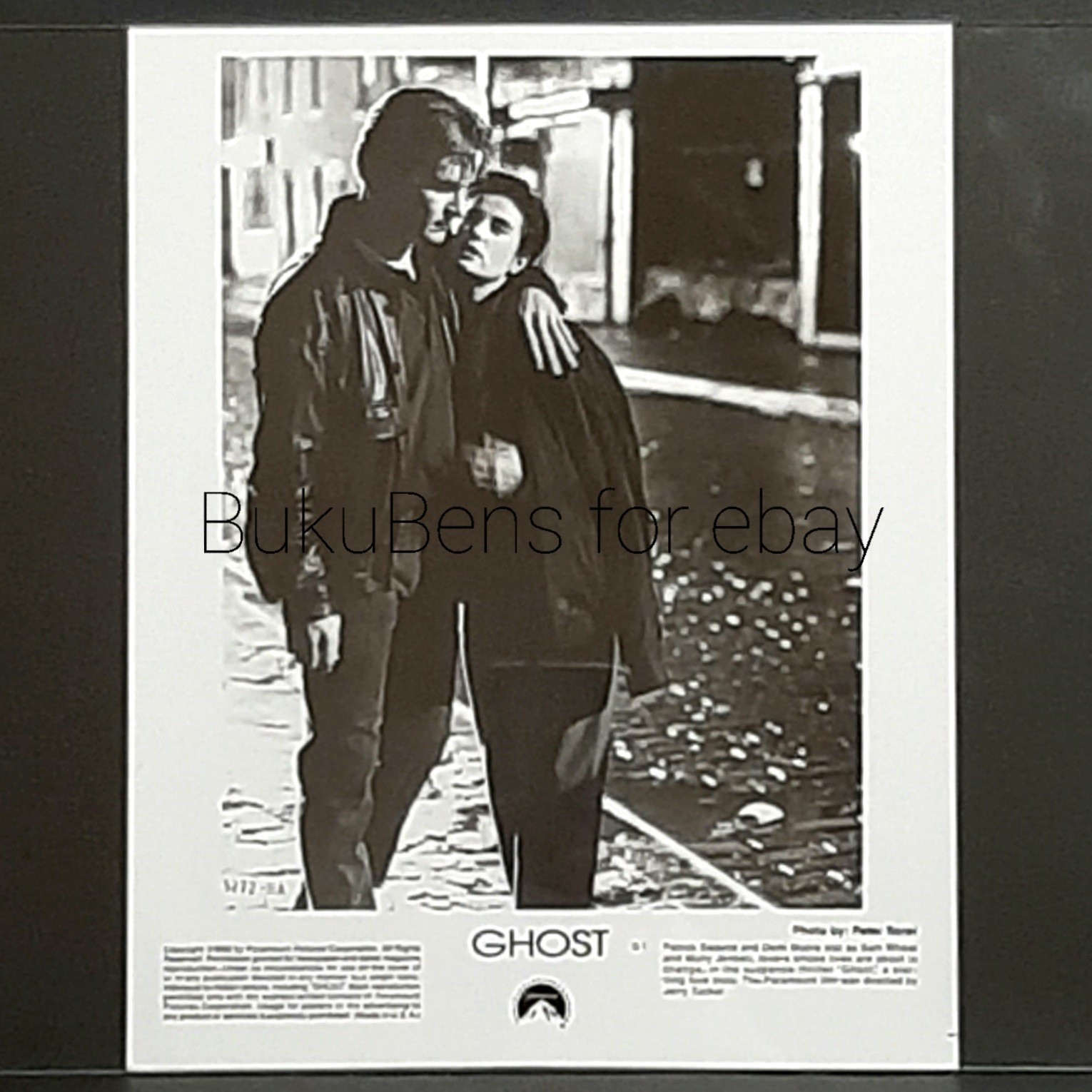 1990 Paramount Publicity Photo Patrick Swayze & Demi Moore Movie Scene Ghost