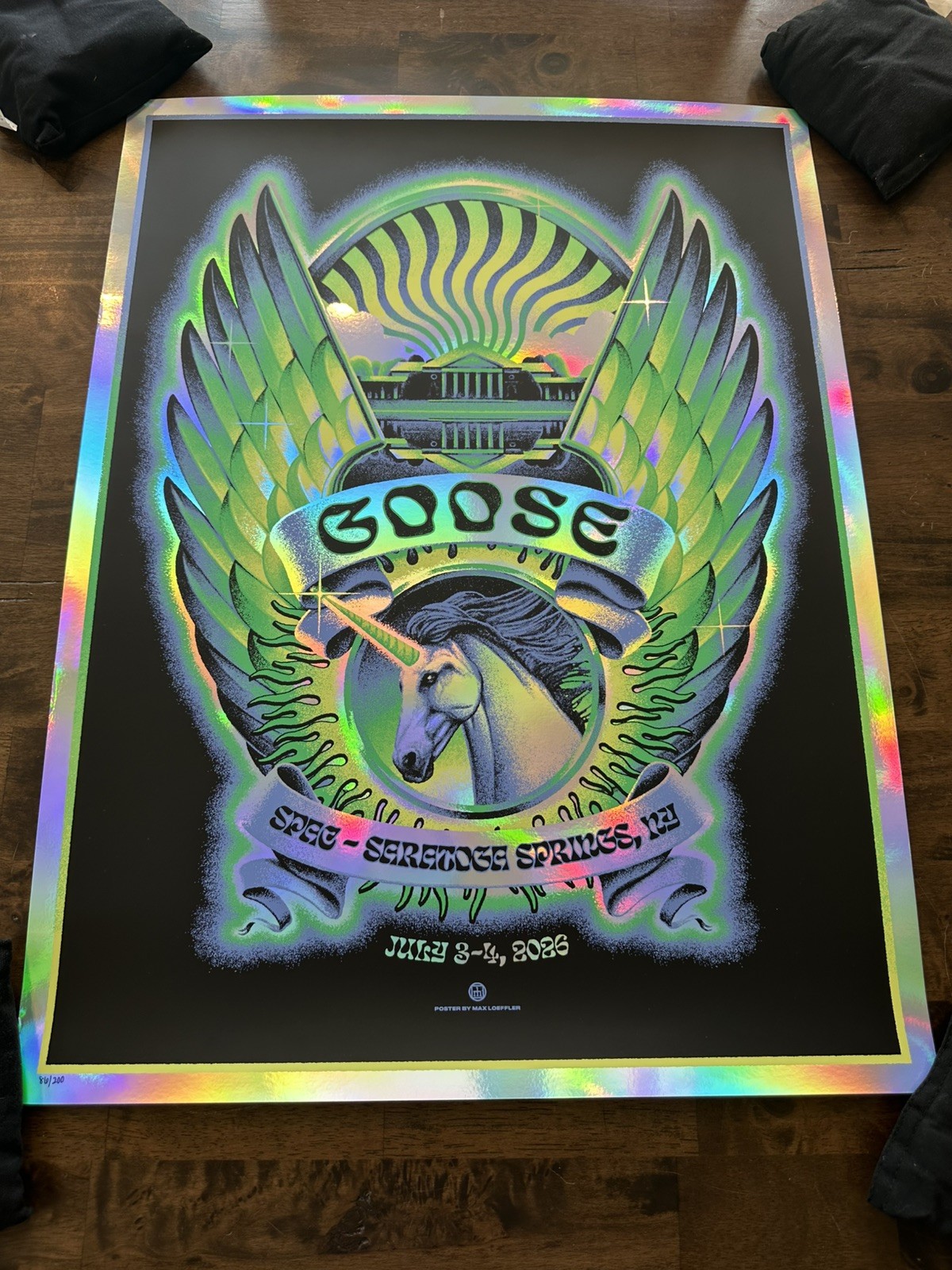 Goose Band Poster SPAC Saratoga Springs NY 2026 Unicorn FOIL #86/200 SHIPS ASAP