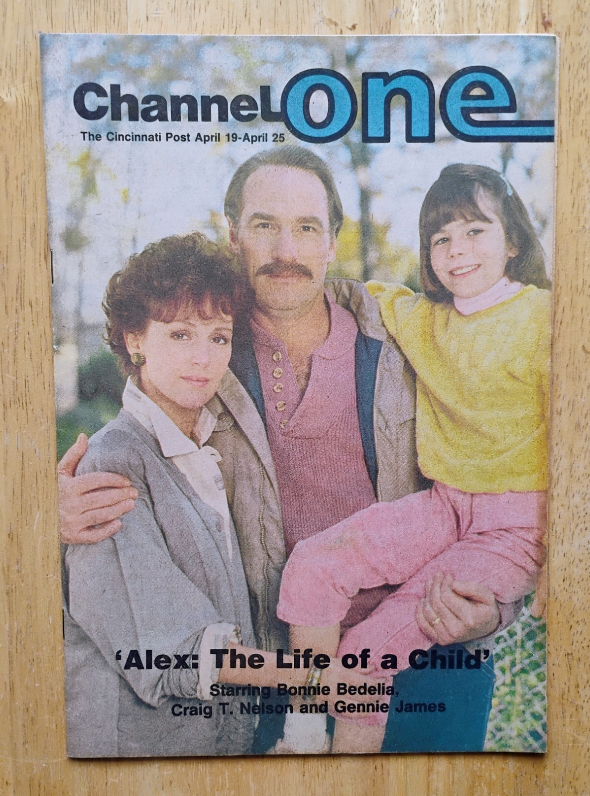 Bonnie Bedelia & Craig T. Nelson 1986 local TV guide – Alex: The Life of a Child