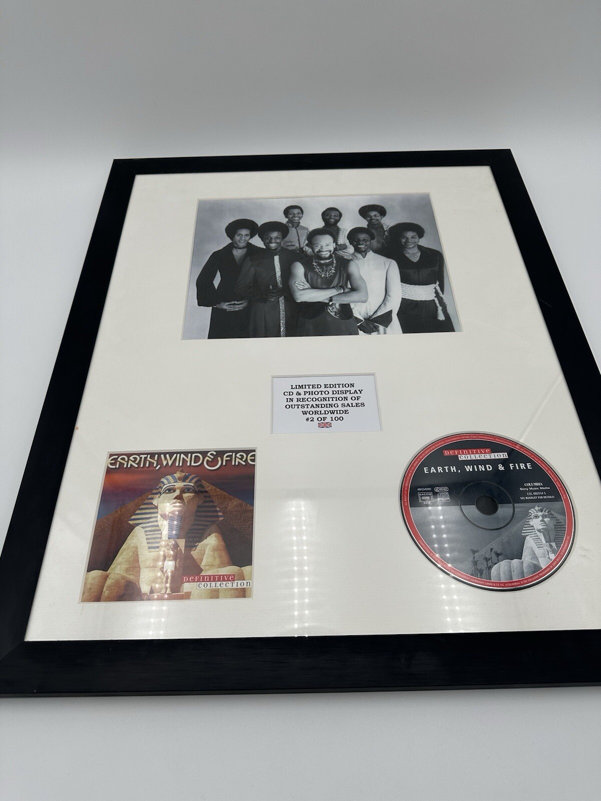 Earth, Wind & Fire : Definitive Collection -Framed Photo CD Artwork With COA