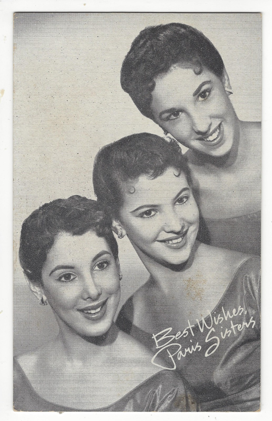 1950s Paris Sisters Photo San Francisco CA Vocal Trio Pop Music Mutoscope Arcade