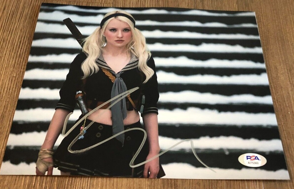 Emily Browning Sucker Punch Baby Doll Signed Autographed 8×10 Photo PSA E1