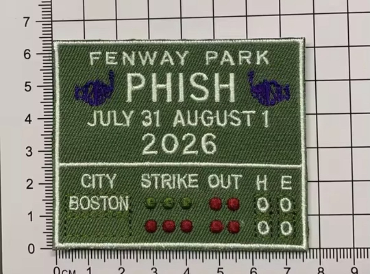 Phish 2026 Fenway – Boston Limited Edition Iron On Patch All My Phriends Want 1