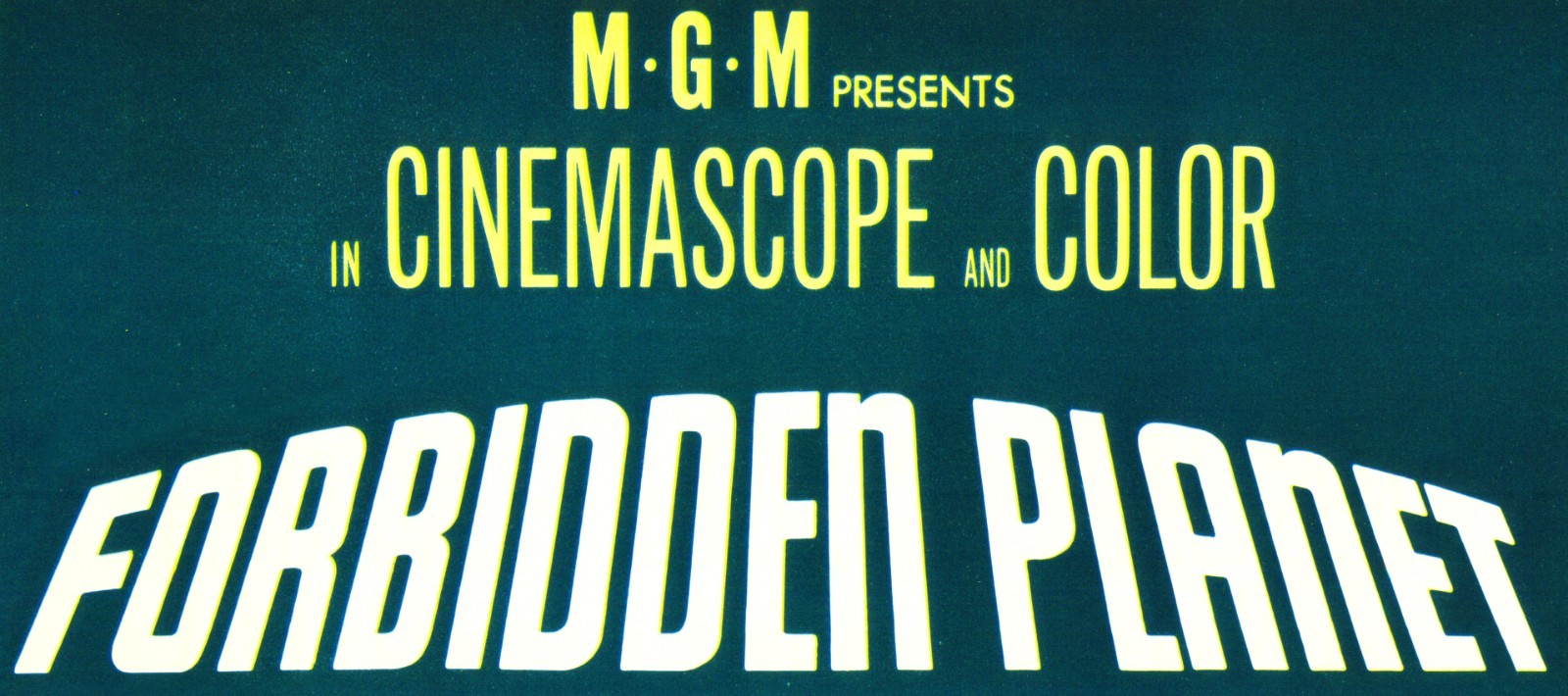FORBIDDEN PLANET (1956) – 14″x36″ insert – classic sci-fi movie poster!