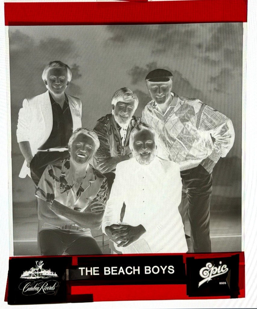 The BEACH BOYS 1993 Epic Records Rare Vintage Promo 8×10 Negative Photo Work up