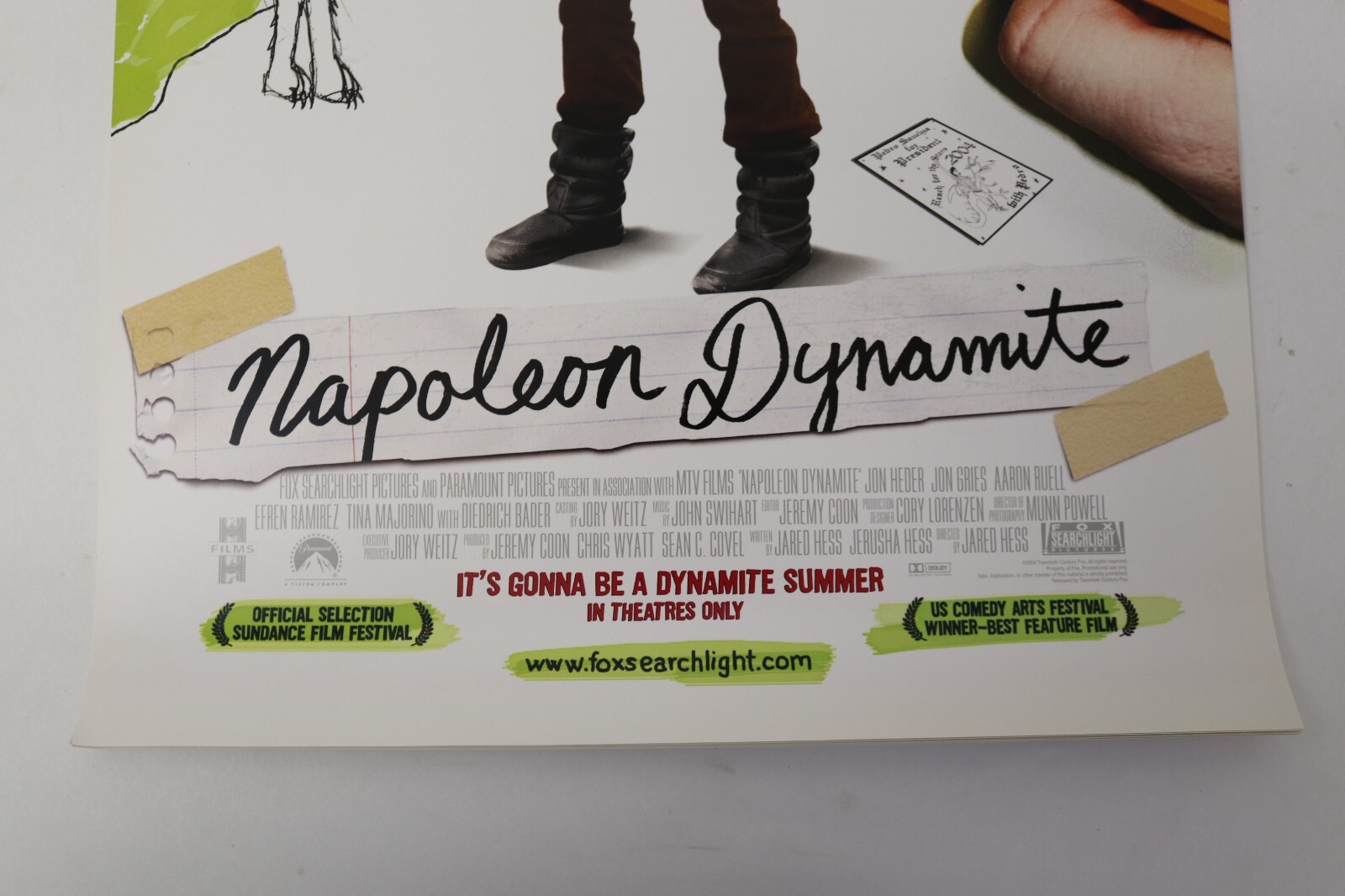 Original 2004 Napoleon Dynamite Promo Movie Poster Jon Heder 13.5×20