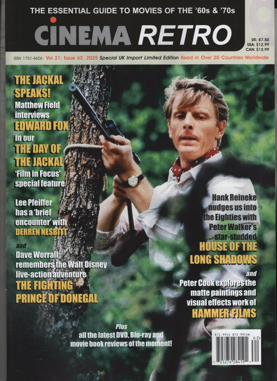 DAY OF THE JACKAL CINEMA RETRO MAGAZINE SPRING 2025 EDWARD FOX