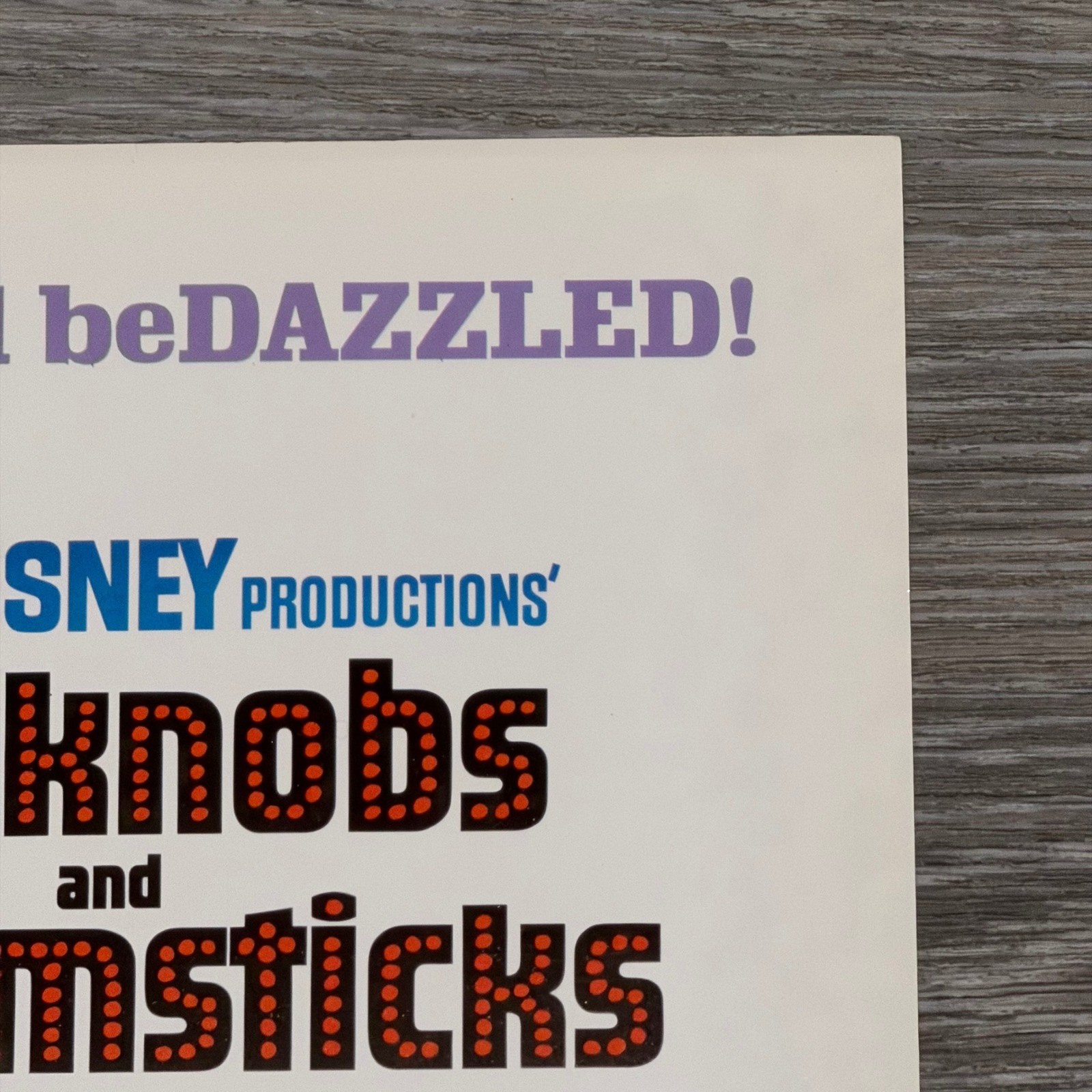 Original 1971 Disney Bedknobs & Broomsticks 11×14 Lobby Card Angela Lansbury