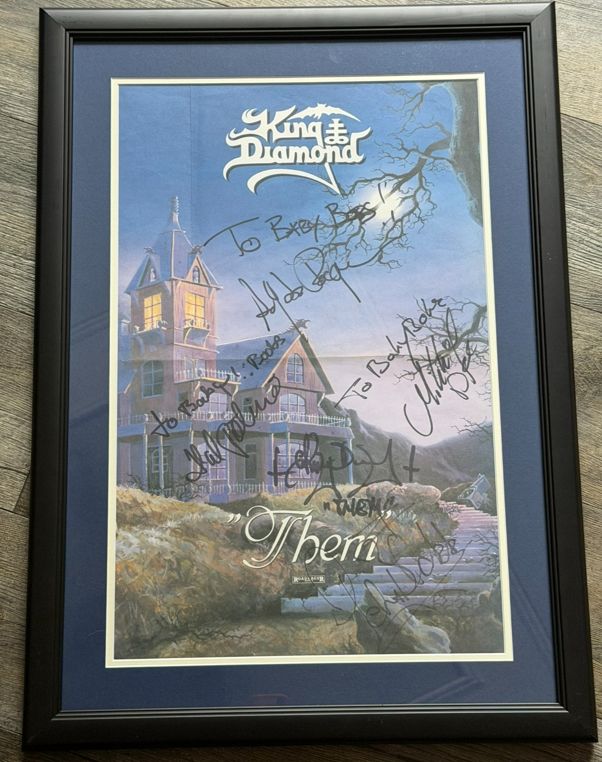 KING DIAMOND Poster Them Promo Signed Autograph Vintage Band 1988 Mercyful Fate