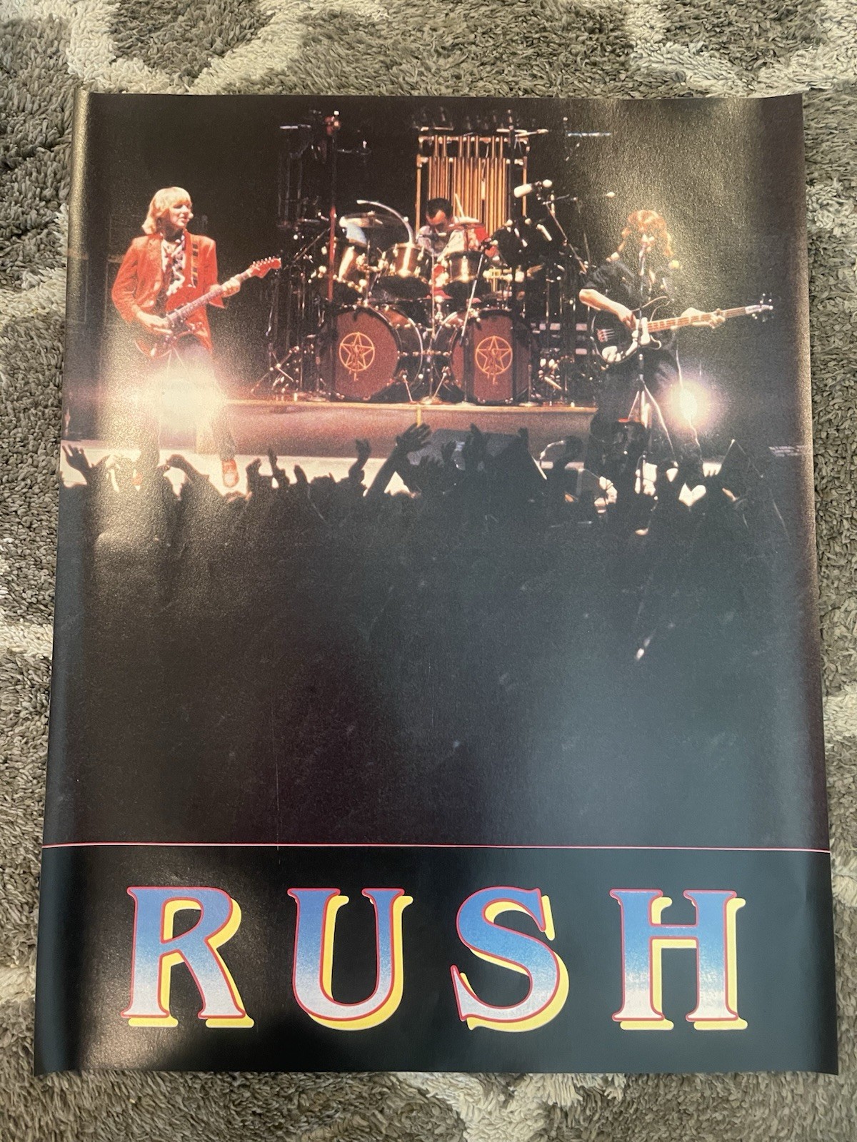 Vintage 1970’s Rush Concert Poster 17″ x 22″ Mega Rare