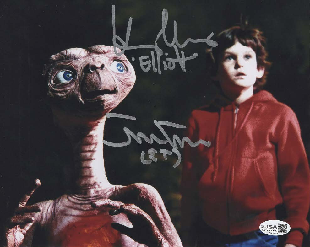Matthew DeMeritt & Henry Thomas autographed signed 8×10 photo E.T JSA COA