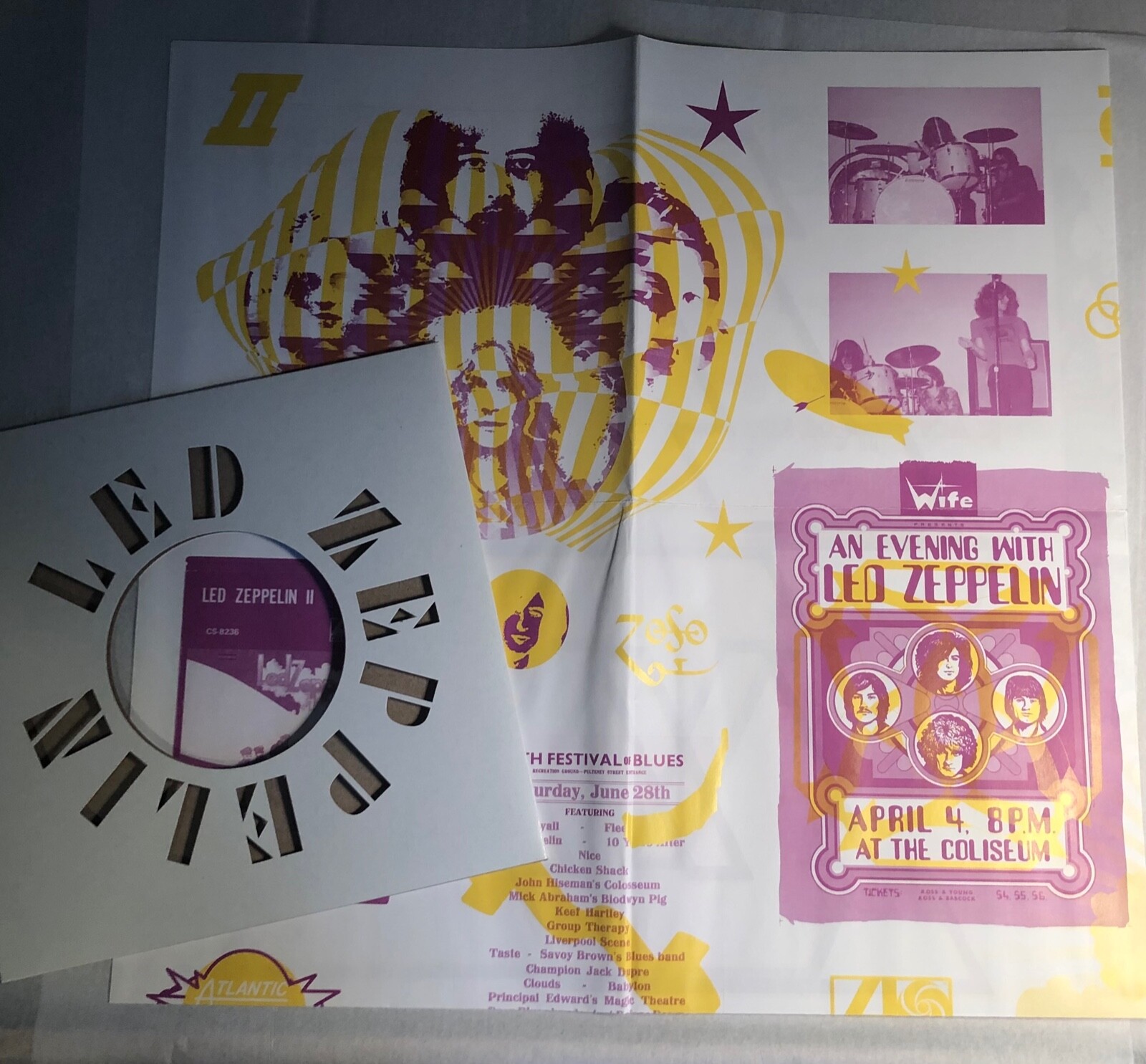 Led Zeppelin / Exclusive 2014 Urban Outfitters Poster w Slv / 27″ x 20″ / Mint