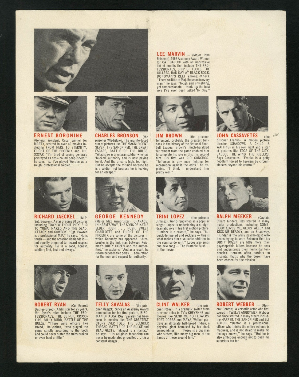 The Dirty Dozen 1967 Original United States Film Press Kit Program