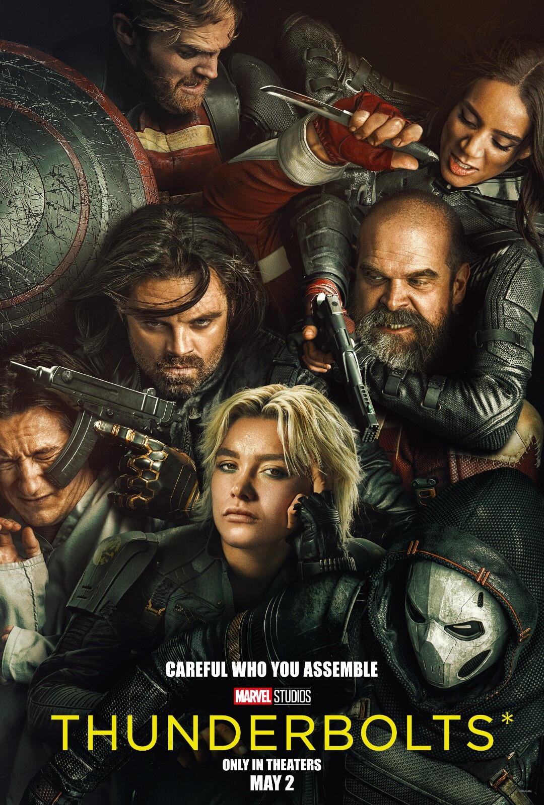 2025 Thunderbolts Movie Poster 11X17 Florence Pugh Marvel Sebastian Stan 🍿